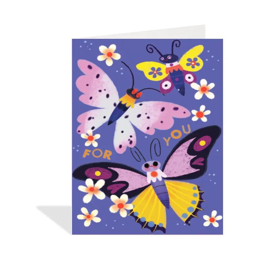Butterflies For You Mini Card - The Lucky Snail