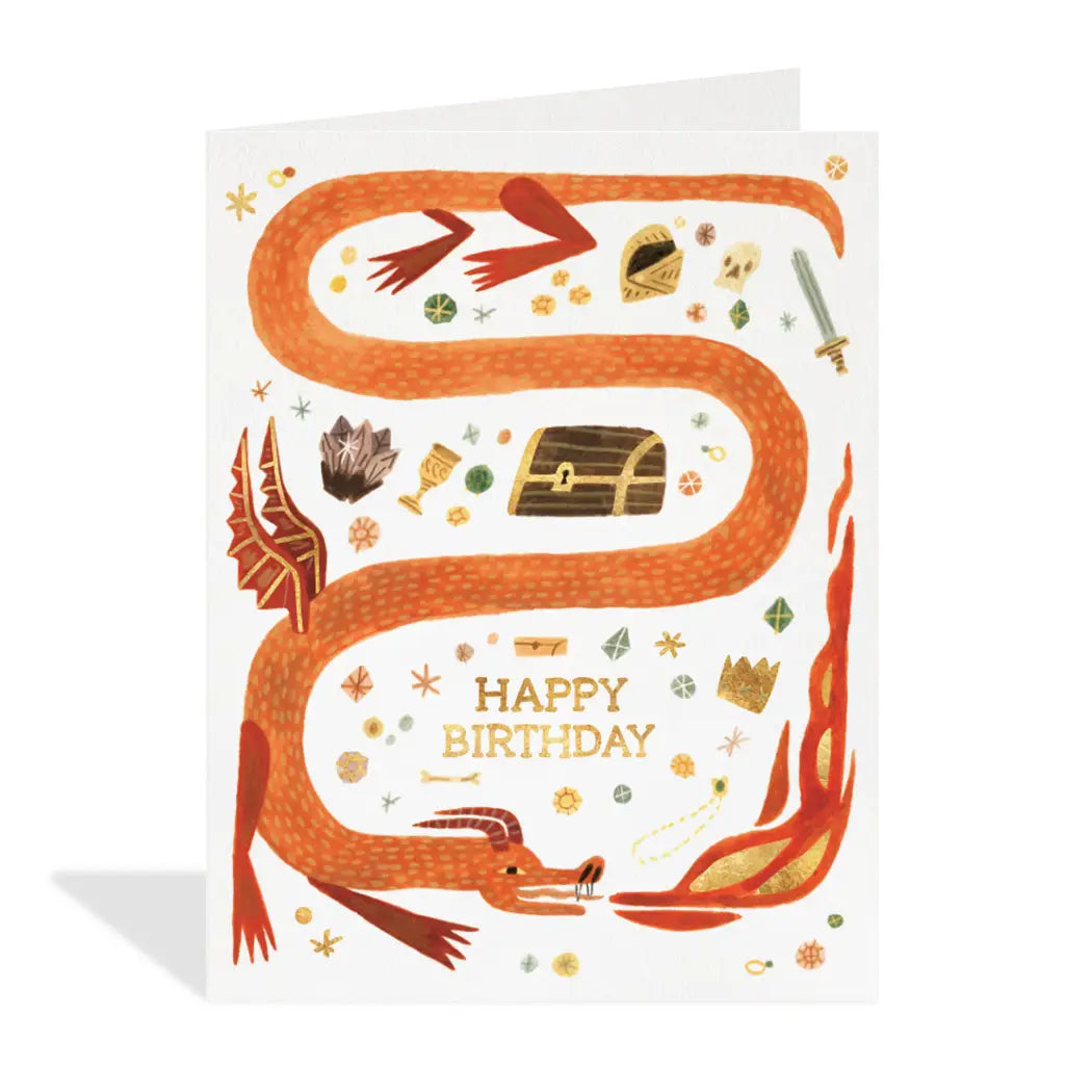 Dragon Birthday Card - The Lucky Snail