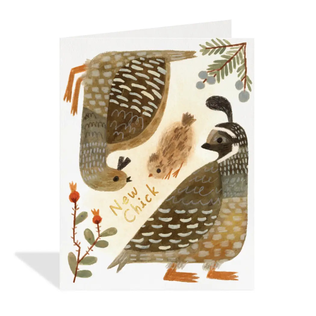 New Chick Greeting Card - The Lucky Snail
