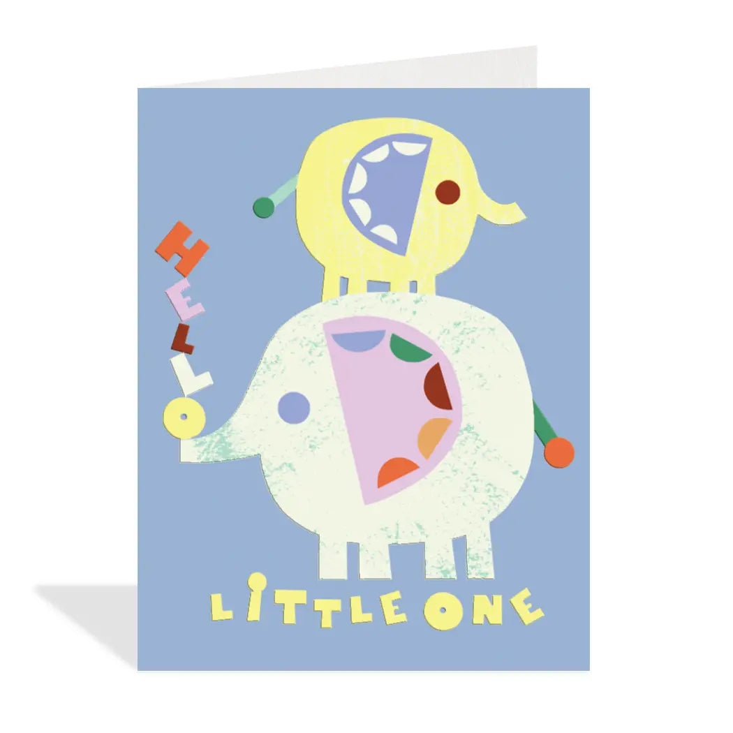 Little One Elephant Greeting Card - The Lucky Snail