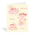 Bunny Cake Birthday Card - The Lucky Snail