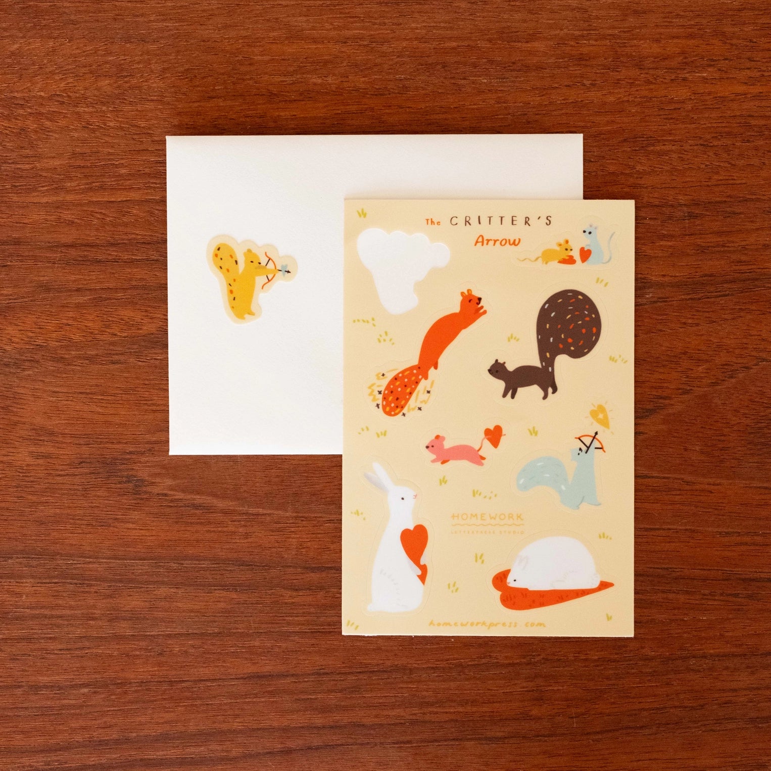 Critters Love Vinyl Sticker Sheet - The Lucky Snail