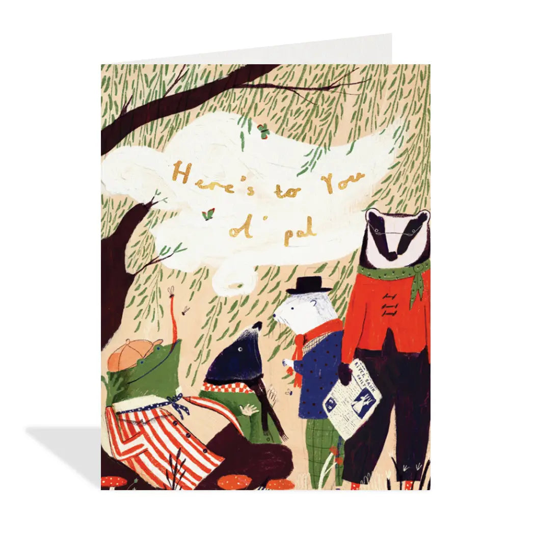 Here'S To You Greeting Card - The Lucky Snail