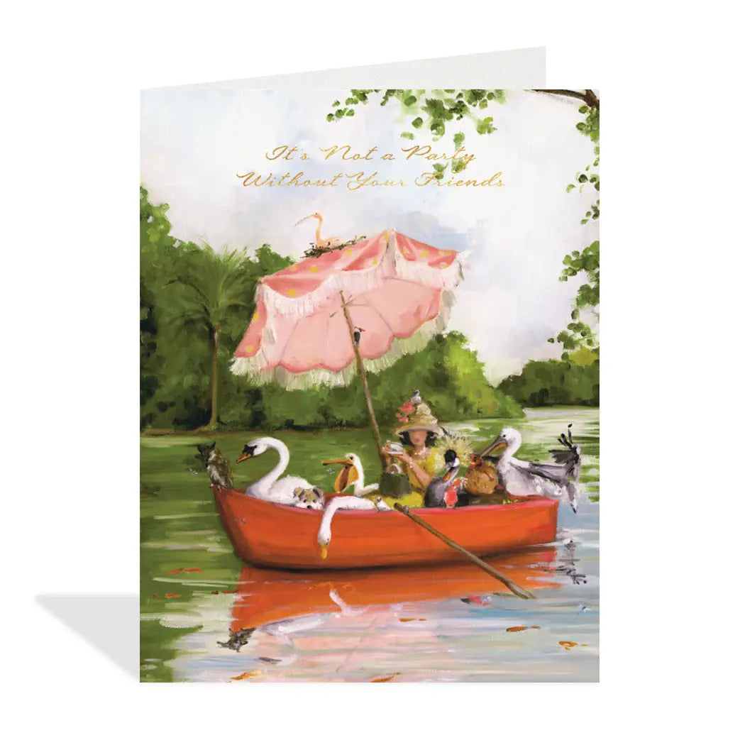 Party with Friends Greeting Card - The Lucky Snail